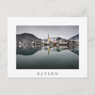 Rottach-Egern im Tegernsee, Bayern im Winter Postkarte