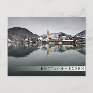 Rottach-Egern im Tegernsee, Bayern im Winter Postkarte