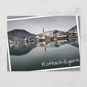 Rottach-Egern im Tegernsee, Bayern im Winter Postkarte