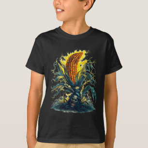Rotten Mais Mais Ghost Ghoul Harvest Halloween Fu T-Shirt