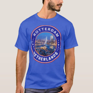 Rotterdam City Netherlands flagge Travel Souvenir T-Shirt