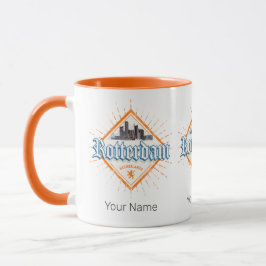 Rotterdam City Netherlands Skyline Vintag Tasse