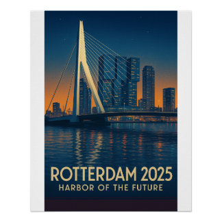 Rotterdam - "Hafen der Zukunft" Poster
