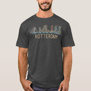 Rotterdam Niederlande Einmaliges Kunsthandwerksges T-Shirt