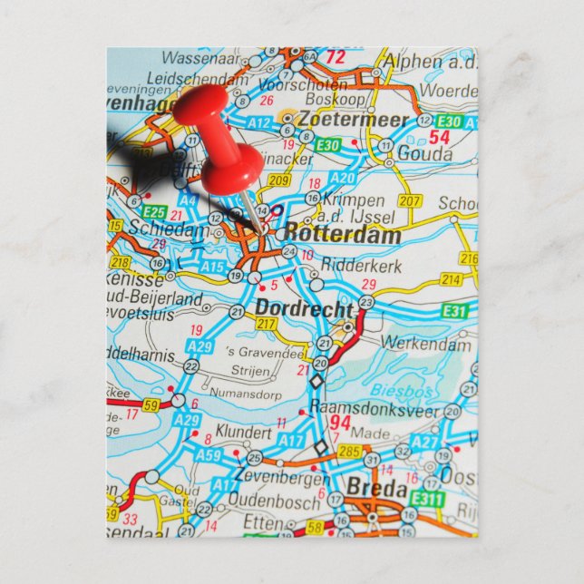 Rotterdam, Niederlande Postkarte (Vorderseite)