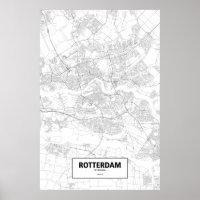Rotterdam, Niederlande (schwarz auf weiß)