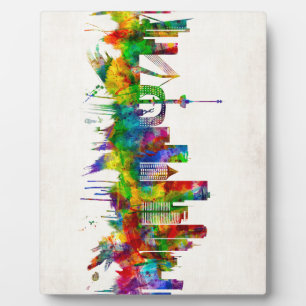 Rotterdam Niederlande Skyline Fotoplatte