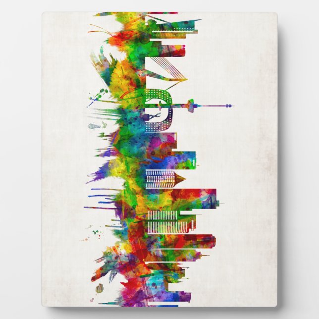 Rotterdam Niederlande Skyline Fotoplatte (Vorderseite)