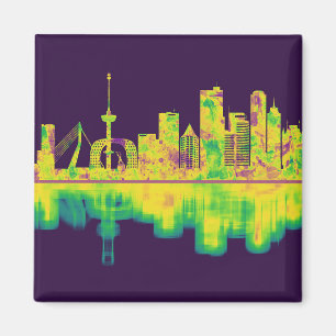 Rotterdam Niederlande Skyline Magnet