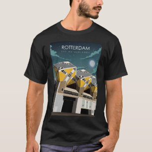 Rotterdam Niederlande Vintager Minimal Retro Tr T-Shirt