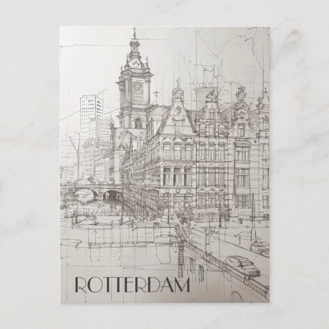 Rotterdam Postkarte (Vorderseite)