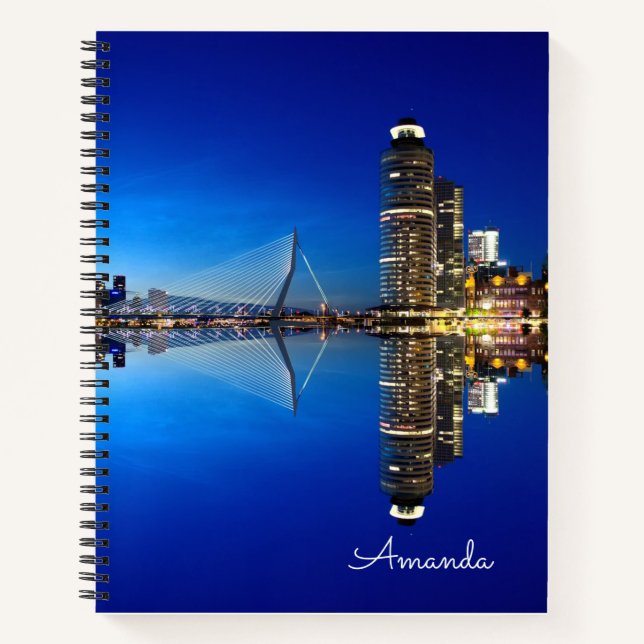 Rotterdam Skyline Cityscape Notizbuch (Vorderseite)
