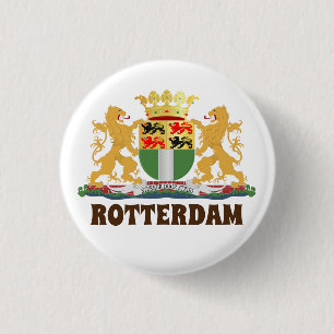 Rotterdam Wappen, Niederlande Button