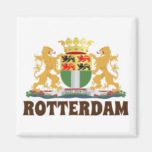 Rotterdam Wappen, Niederlande Magnet