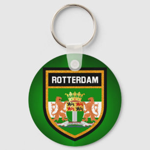 Rotterdamer Flagge Schlüsselanhänger