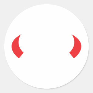 Rotteufel Runder Aufkleber