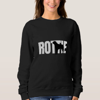 Rottiche Rasse-Liebhaber weiß Sweatshirt