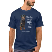 Rottie gegen Ehefrau-Shirt