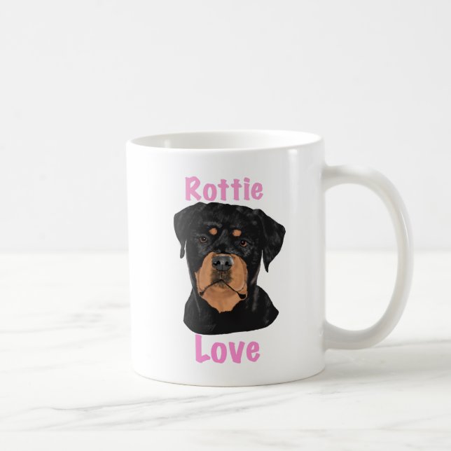 Rottie-Liebe Kaffeetasse (Rechts)