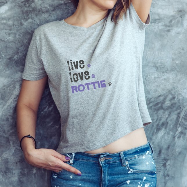 Rottie Live Liebe Rottie Mama Rottie T - Shirt (Von Creator hochgeladen)