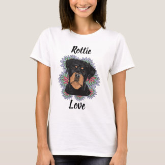 Rottie Love Rottweiler Damen T-Shirt | Süßer Hund