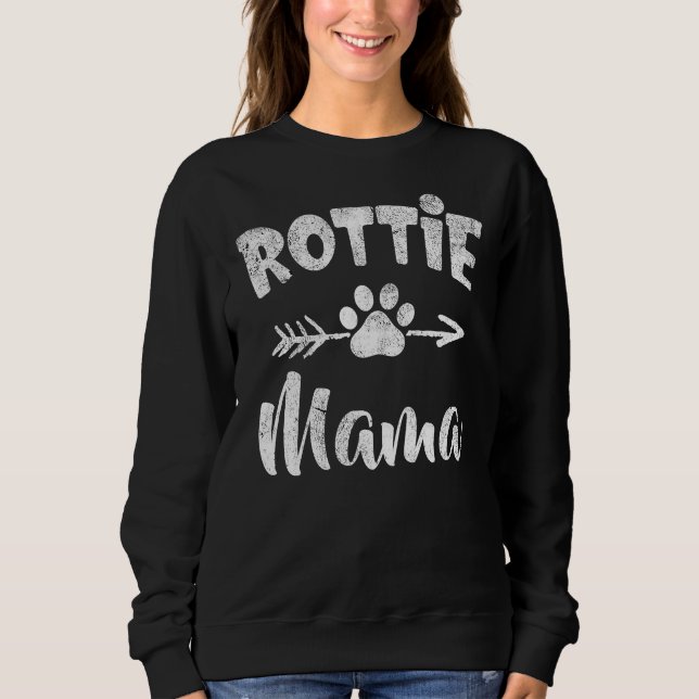 Rottie Mama Paw Sweatshirt (Vorderseite)