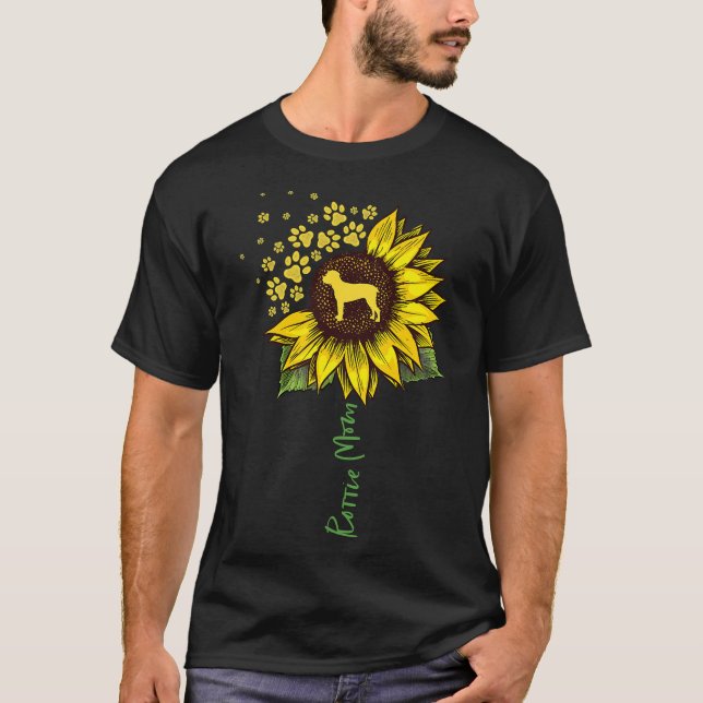 Rottie Mama Sunflower Rottweiler Dog Mama Mama T-Shirt (Vorderseite)