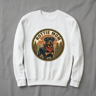 Rottie Mom Crewneck Sweatshirt Rottweiler Hundefra