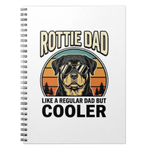 Rottie Papa wie ein normaler Papa, aber cooler Des Notizblock