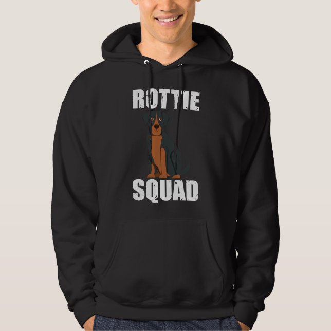 Rottie Squad Rottweiler Hoodie (Vorderseite)