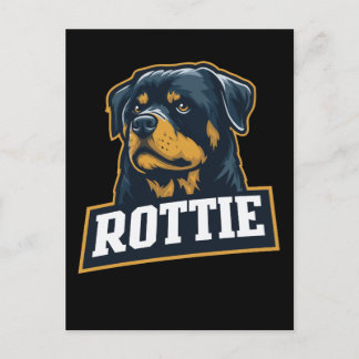Rottie – Starkes Rottweiler Portrait Postkarte