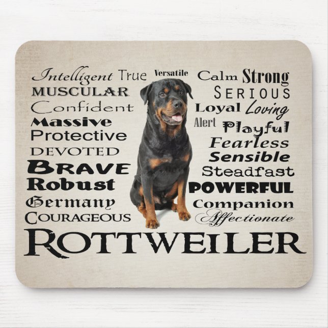 Rottie Traits Mousepad (Vorne)