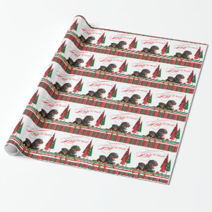 Rottie WeihnachtsPackpapier Geschenkpapier