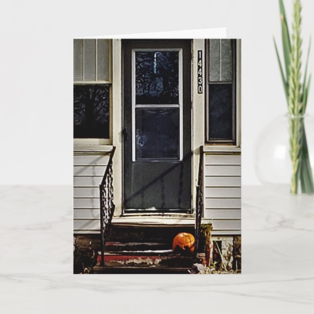 "Rotting Pumpkin wartet" Hallowe’en Card Karte (Vorderseite)