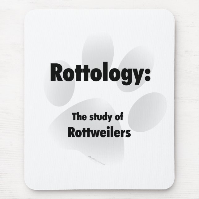 Rottology; Study of Rottweilers, Rottweiler, Rott Mousepad (Vorne)