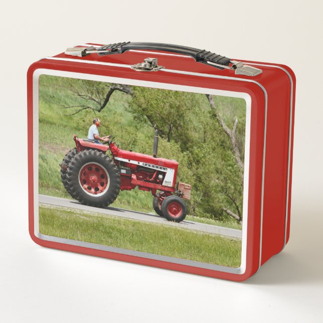 Rottraktor Metall Lunch Box (Vorderseite)