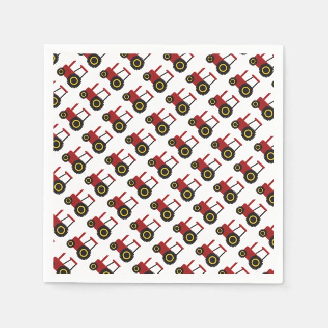 Rottraktor Serviette (Vorderseite)