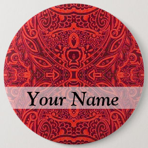 Rottribal-Damastmuster Button