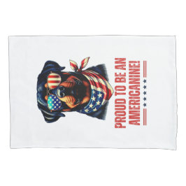 Rottweiler 4. Juli American Flag Brille Kissenbezug