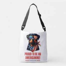 Rottweiler 4. Juli American Flag Brille Tragetaschen Mit Langen Trägern