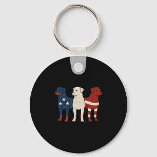 Rottweiler 4. Juli Hunde Liebhaber Männer USA Flag Schlüsselanhänger