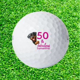 Rottweiler 50. Geburtstag Golfball