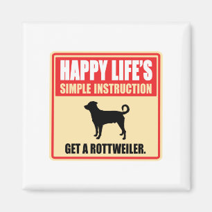 Rottweiler (abgelegter Schwanz) Magnet