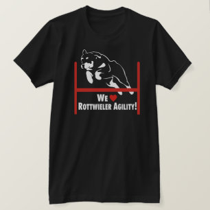 Rottweiler Agility-Liebe T-Shirt