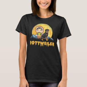 Rottweiler Alles, was ich brauche, ist Kaffee und T-Shirt