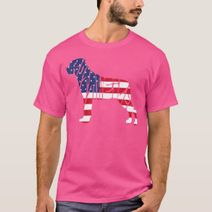 Rottweiler American Flag 4. Juli Hund T-Shirt