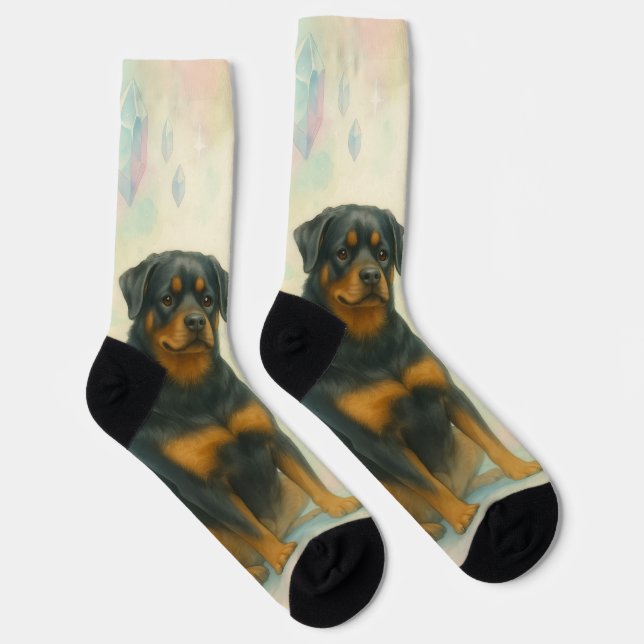 Rottweiler and Alien Friendship Socken (Rechts)