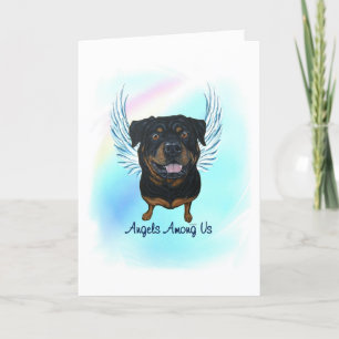 Rottweiler Angel Dog Pet Loss Sympathie Karte