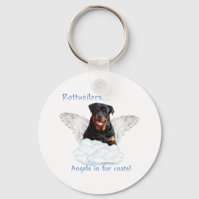 Rottweiler Angel Schlüsselanhänger (Vorderseite)