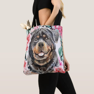 Rottweiler Aquarellhund Rose